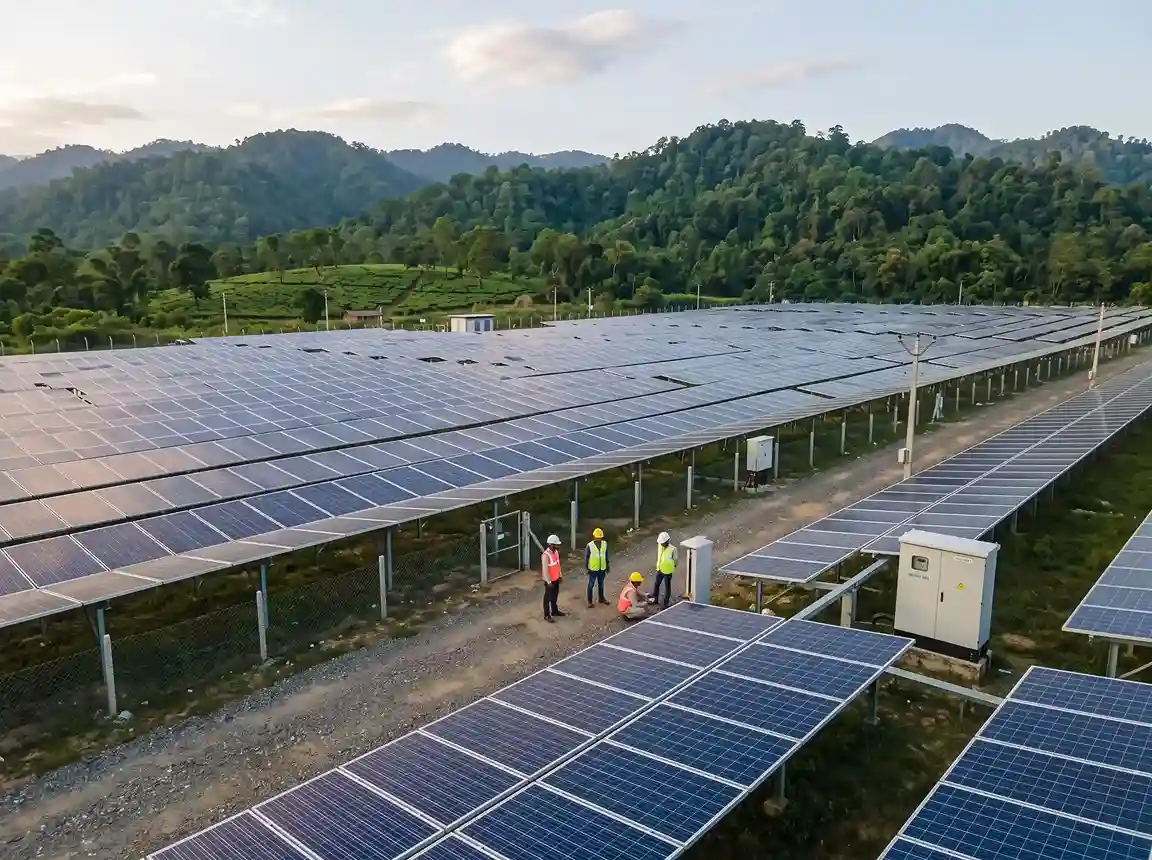 Industrial rooftop solar power plant setup for factories in Kamrup Assam
