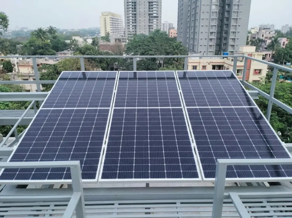 10 kW commercial rooftop solar power plant in Assam